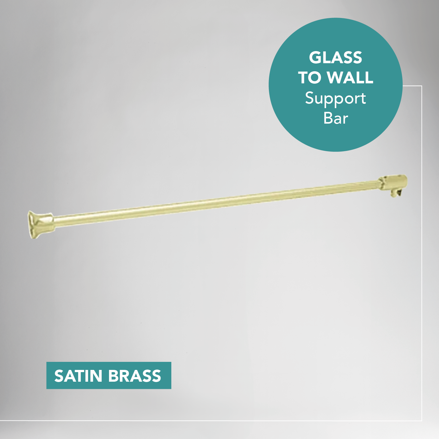 Shower Support Bar - Glass to Wall