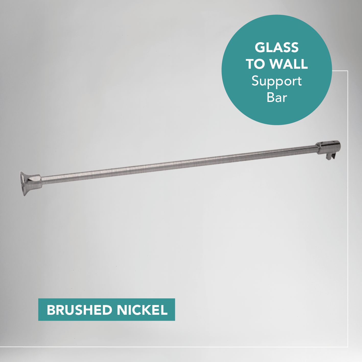 Shower Support Bar - Glass to Wall