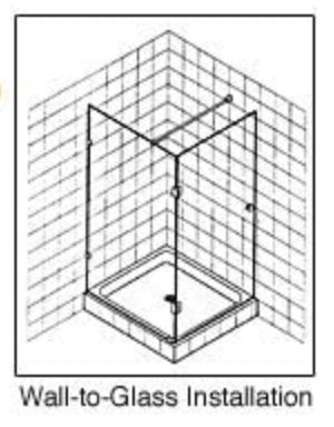 Shower Support Bar - Glass to Wall